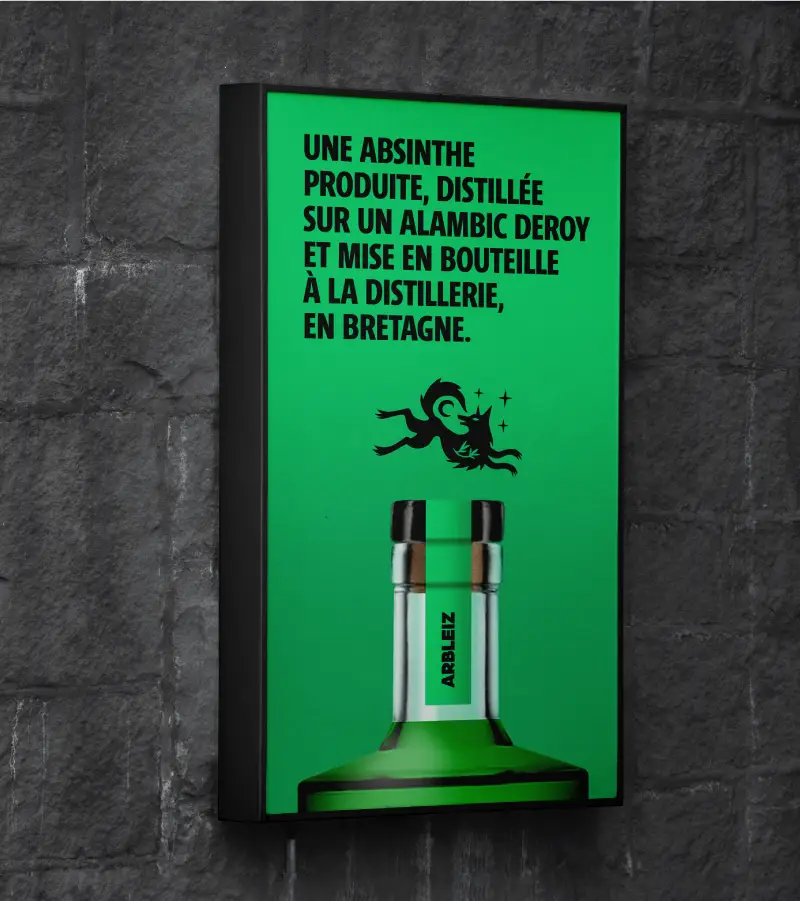 Affiche pour une distillerie