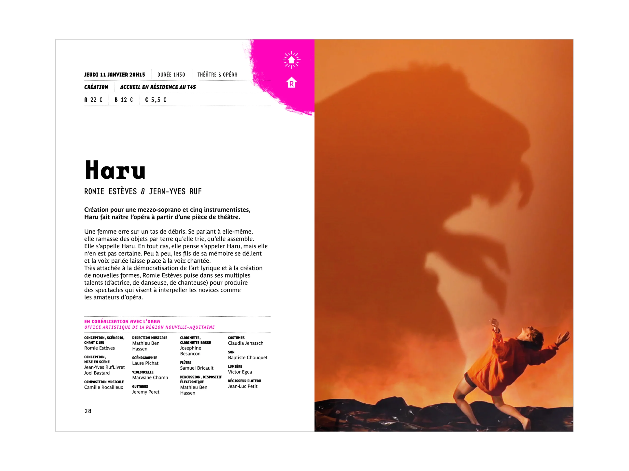Création de la direction artistique pour le rentrée 2024/2025 du Théâtre des 4 saisons