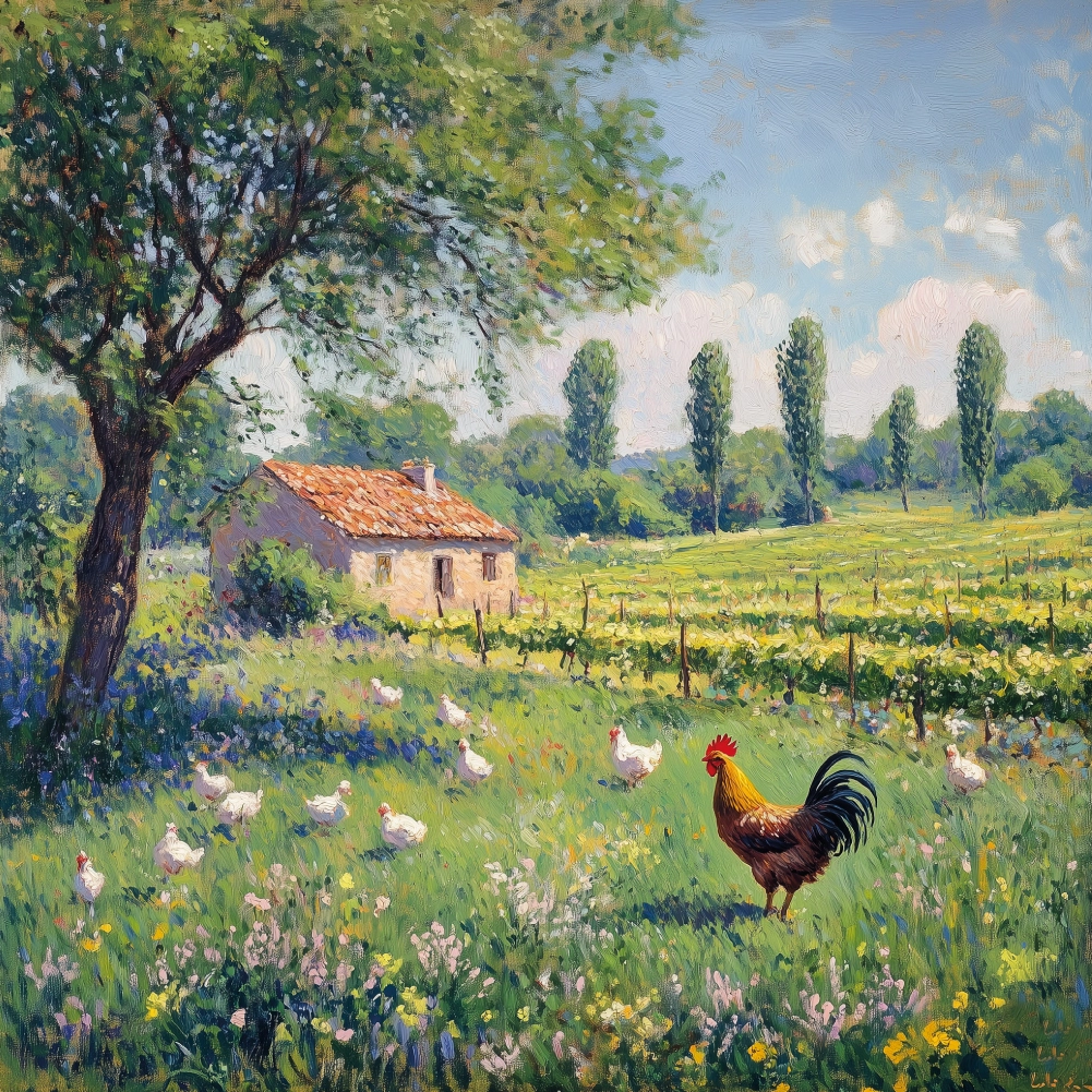 Création d'une illustration pour une étiquette de vin