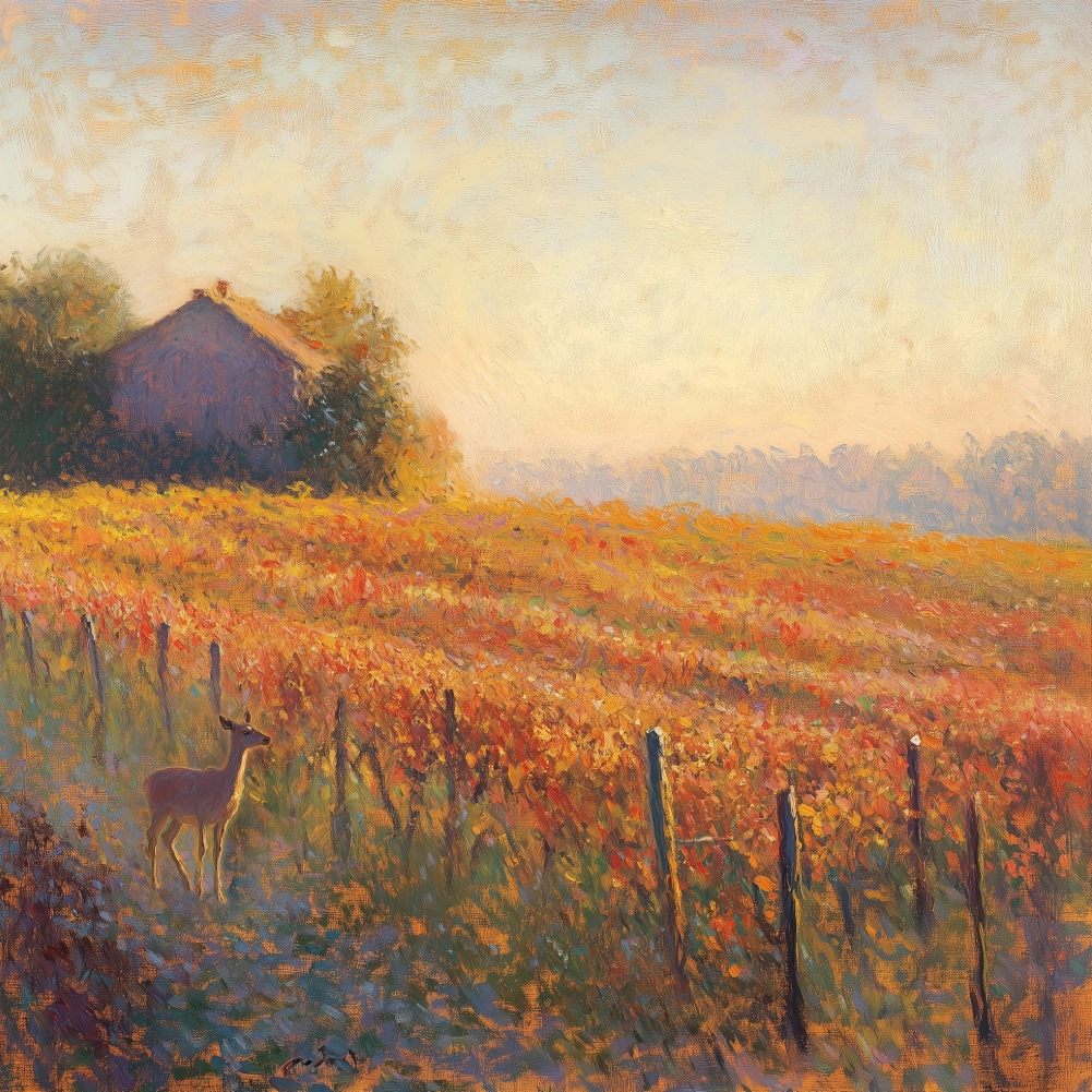 Création d'une illustration pour une étiquette de vin